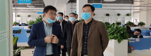 安徽省金融羁系局副局长程钢一行莅临中水龙8国际调研事情